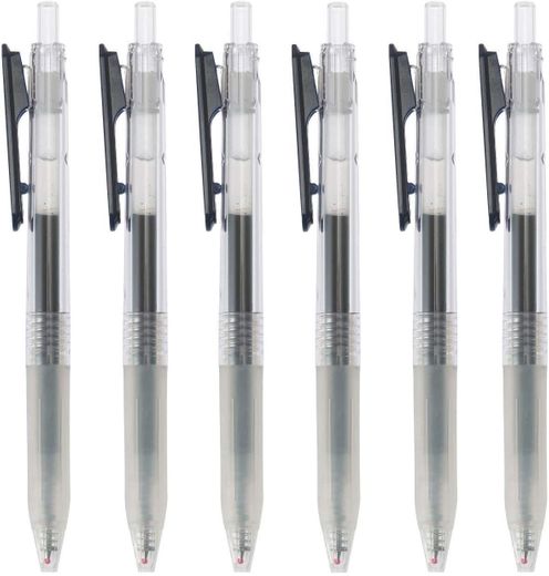 Muji - Juego de 5 bolígrafos de tinta de gel para escritura