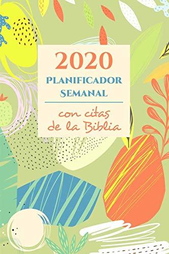 Libros 2020 Planificador Semanal y Organizador Con Citas De La Biblia