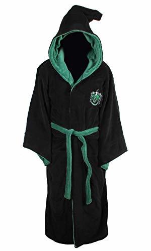 Fashion Groovy Bathrobe Albornoz con Capucha Slytherin Harry Potter