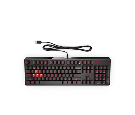 HP Omen 1100 N - Teclado mecánico iluminado para gaming con USB