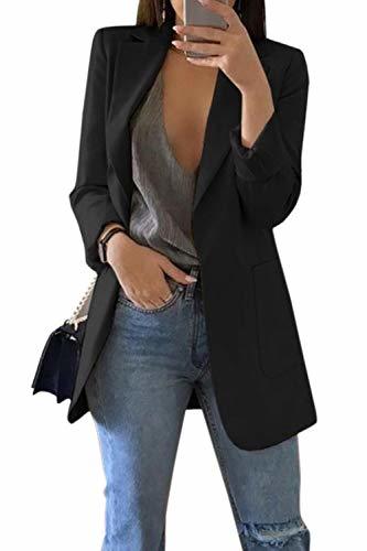 Social Mujer Blazer Traje De Chaqueta Ropa Trabajo Casual OL Oficina Negocio Solapa