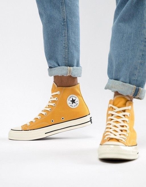 All star bota amarelo