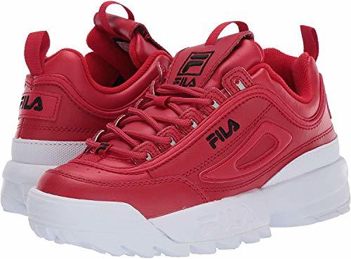 Place Fila Disruptor II Premium Patent White/Navy-Red