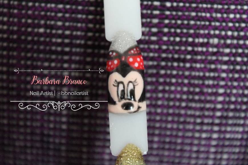 Fashion Nail Art Disney Minnie Mouse