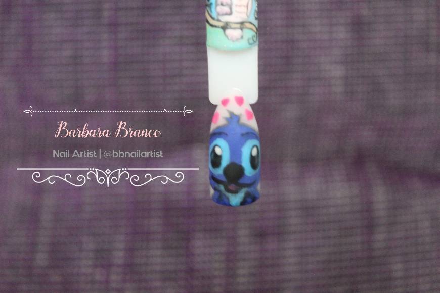 Fashion Nail Art Disney- Stitch from Lilo and Stitch