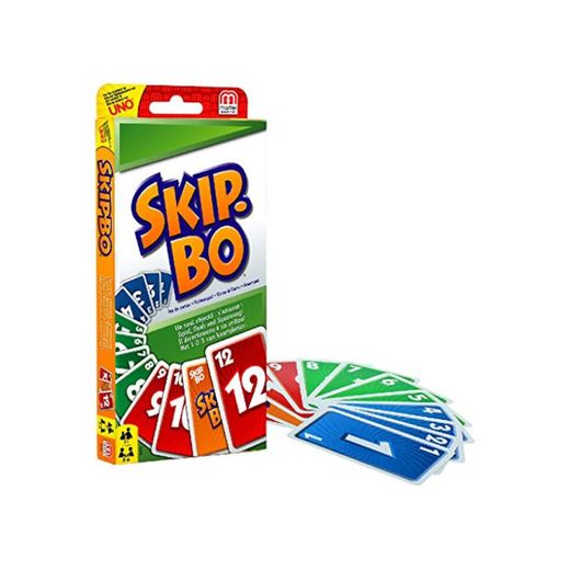 Mattel Games - Skip-Bo, Juego de Cartas