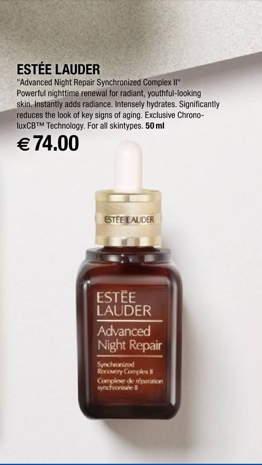 Moda Estee Lauder - advance night repair 