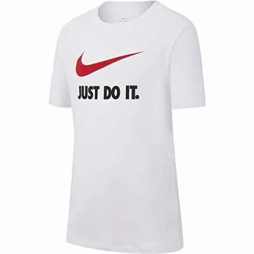 Nike Sportwear JDI T-Shirt for Kids Camiseta de Manga Corta, Niños, Blanco