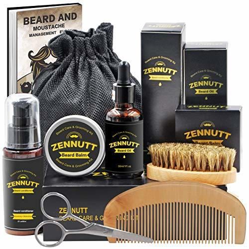 ZENNUTT Kit para el cuidado de la barba con acondicionador de barba