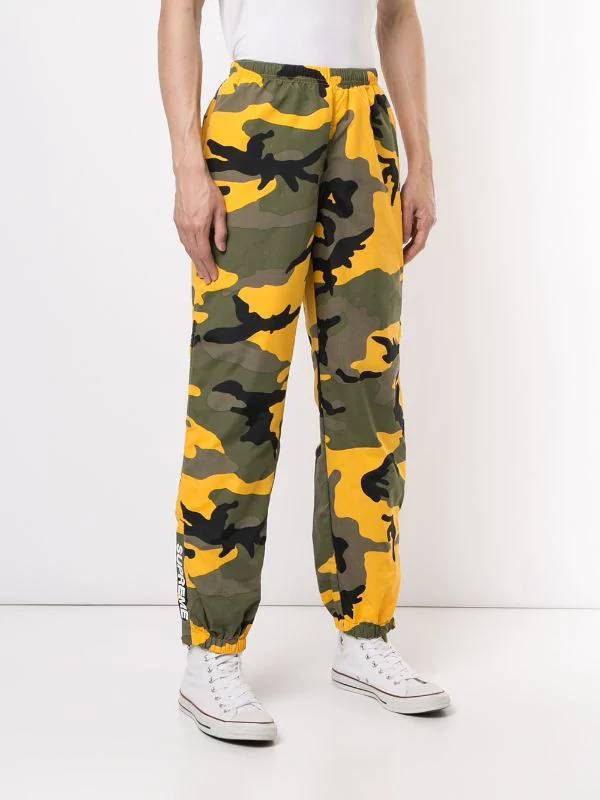 Fashion Supreme warm up camouflage trousers