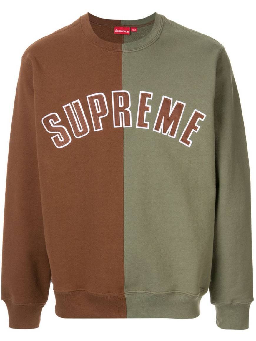 Fashion Supreme split crew neck sweatshirt