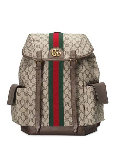 Gucci monogram pattern backpack