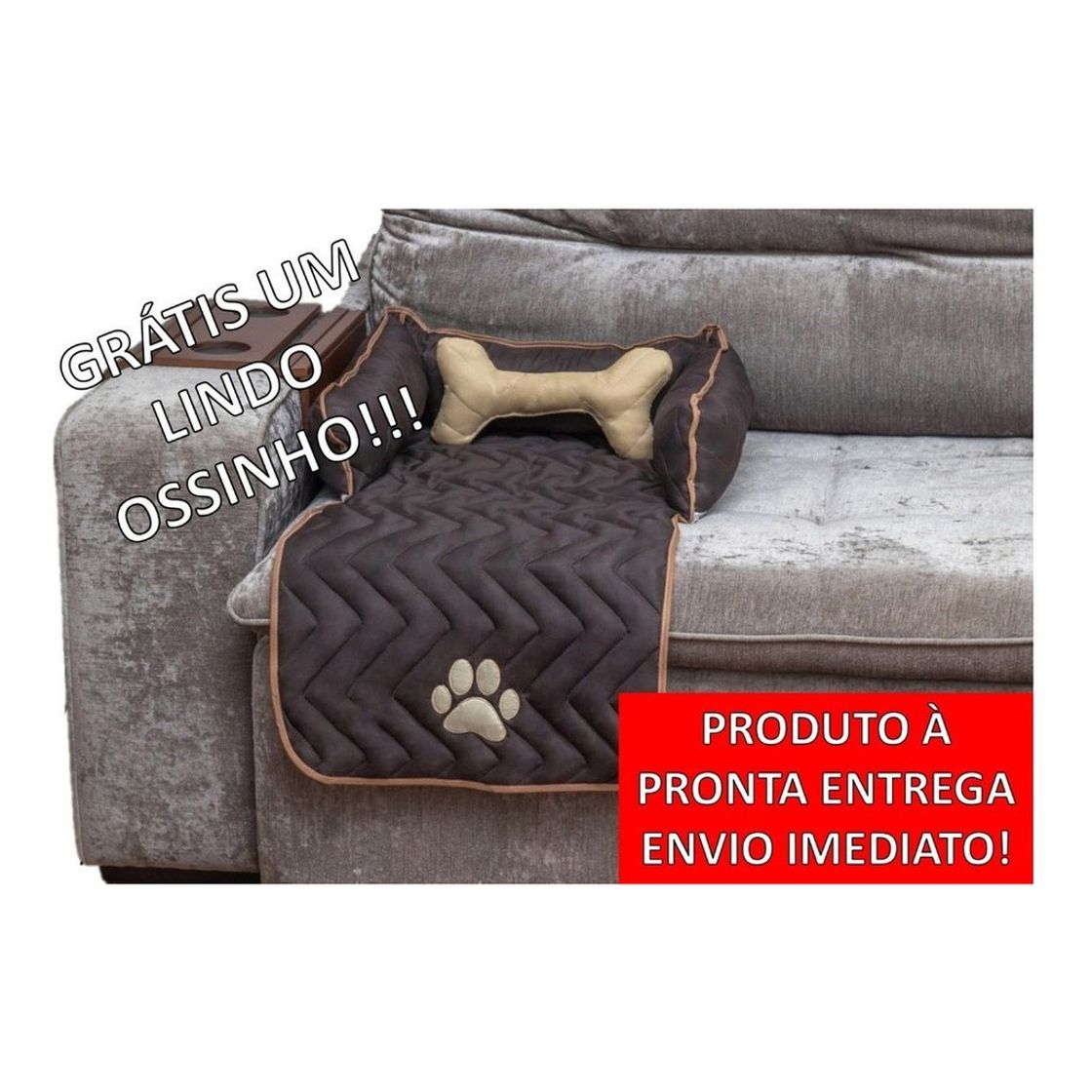 Moda CAMA CAMINHA PROTETOR DE SOFÁ PET COM ZÍPER LAVÁVEL ORIGINAL