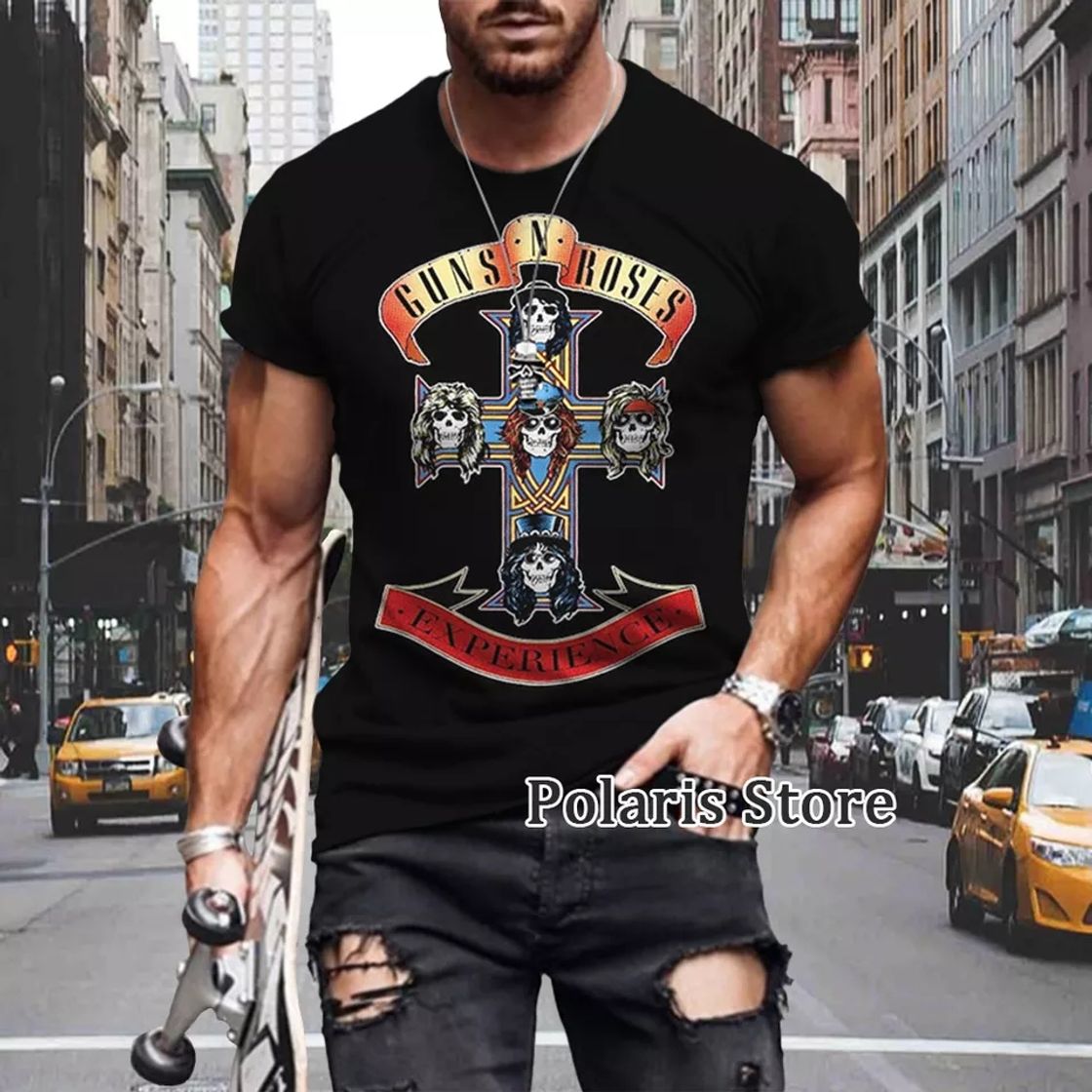 Moda Camiseta Guns & Roses