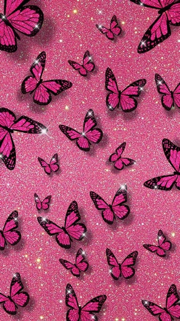 Moda Papel de parede de borboleta rosa💕🦋