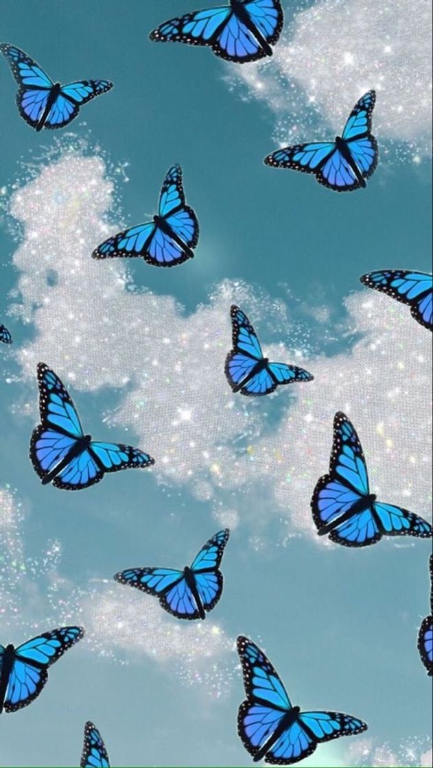 Moda Papel de parede de borboleta azul🦋💙