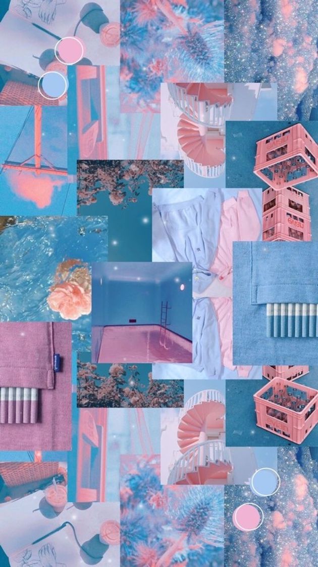 Moda Wallpaper azul e rosa💙💖