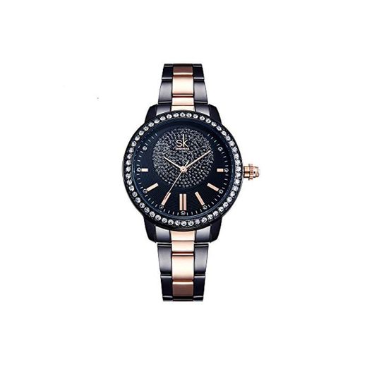 SHENGKE Relojes de Mujer Reloj de Pulsera de Cristal para Mujer Reloj de niña Relogio Feminino