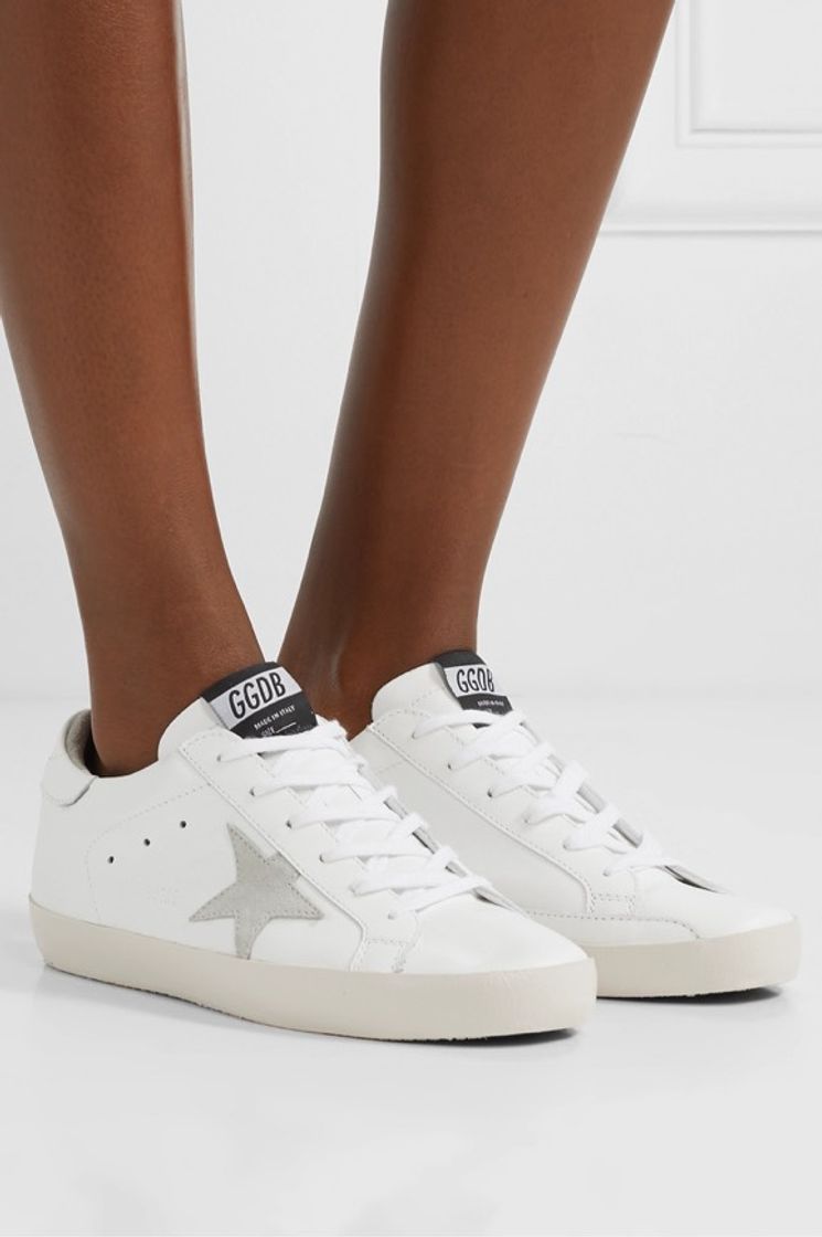 Moda GOLDEN GOOSE Superstar leather and suede sneakers