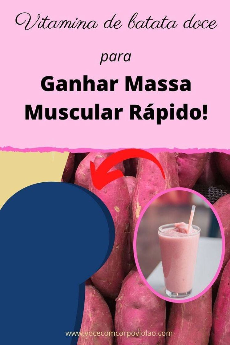 Moda Vitamina de batata doce para ganho de massa muscular ❣️