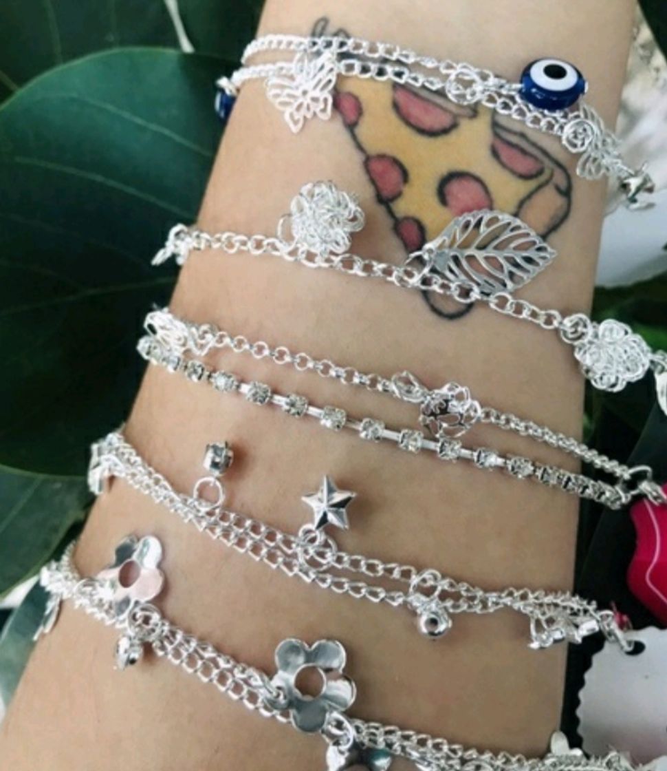 Moda Pulseiras lindaaas banhadas a prata 925