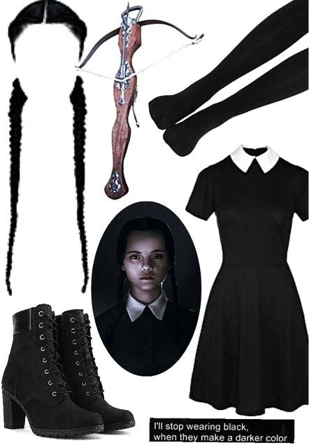 Fashion Vestido Wandinha Addams 