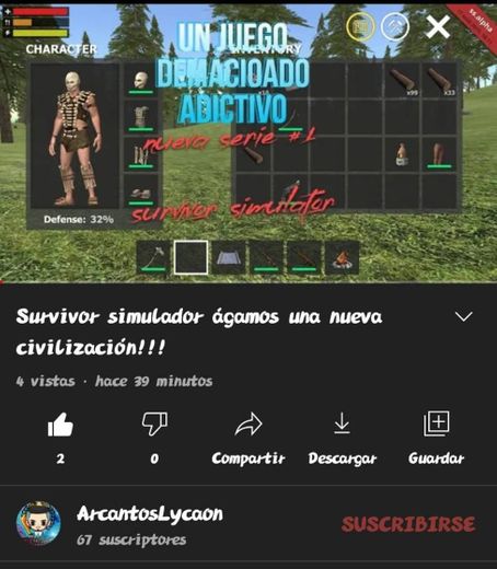Survivor simulador ágamos una nueva civilización!!! - YouTube