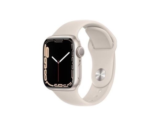 Apple Watch Series 7 GPS 41 mm Luz das Estrelas com Bracelete Desportiva Luz das Estrelas