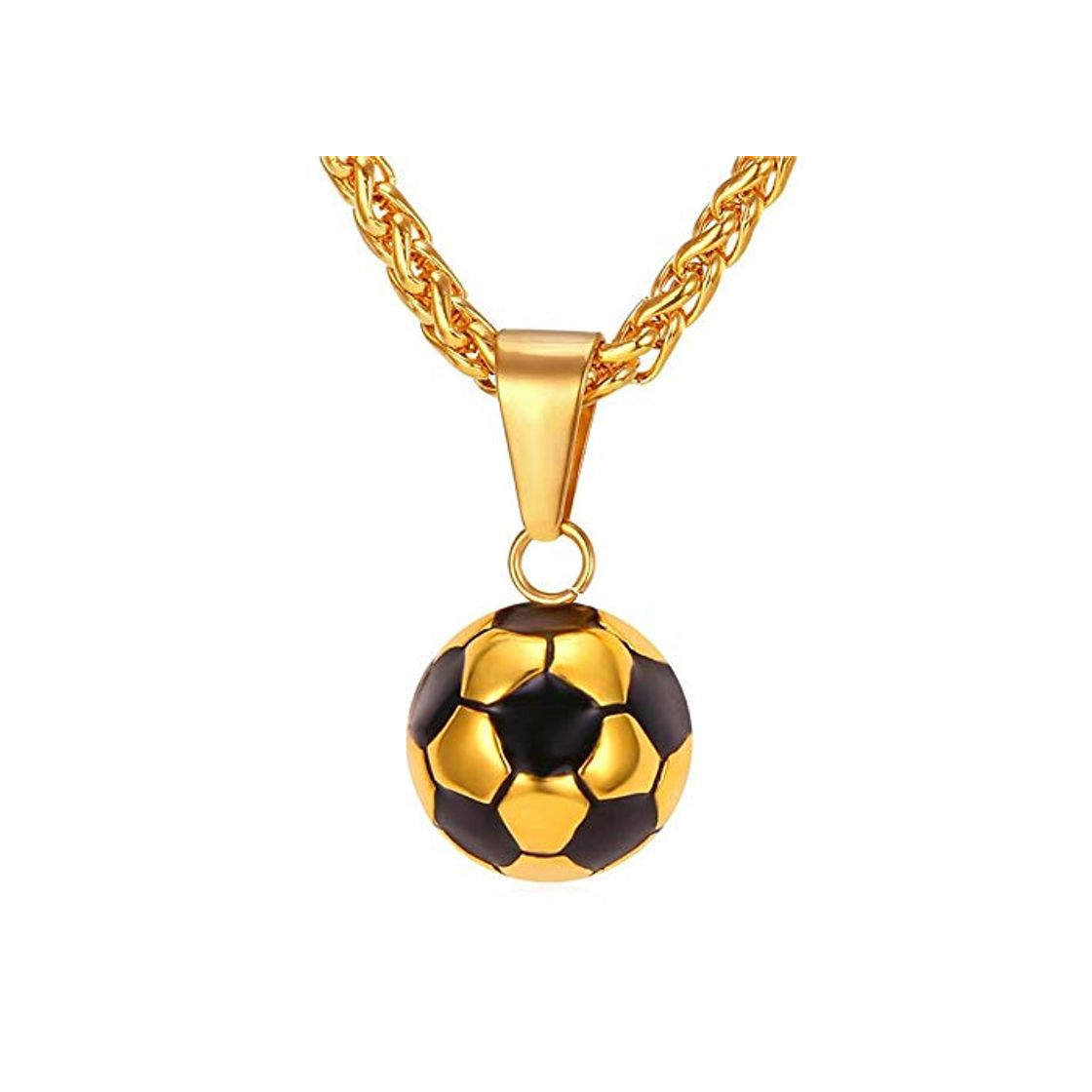 Product DADATU Collares Colgantes De Pelota De Fútbol para Hombres Deporte Hip Hop