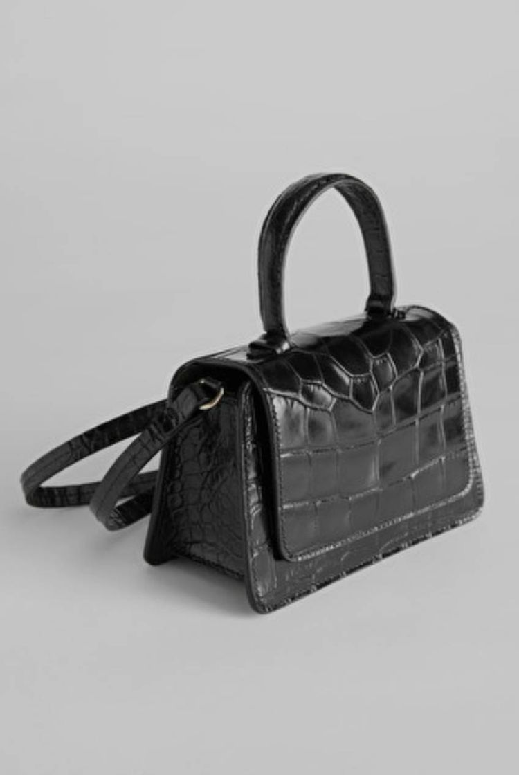 Moda Croc Embossed Mini Leather Bag