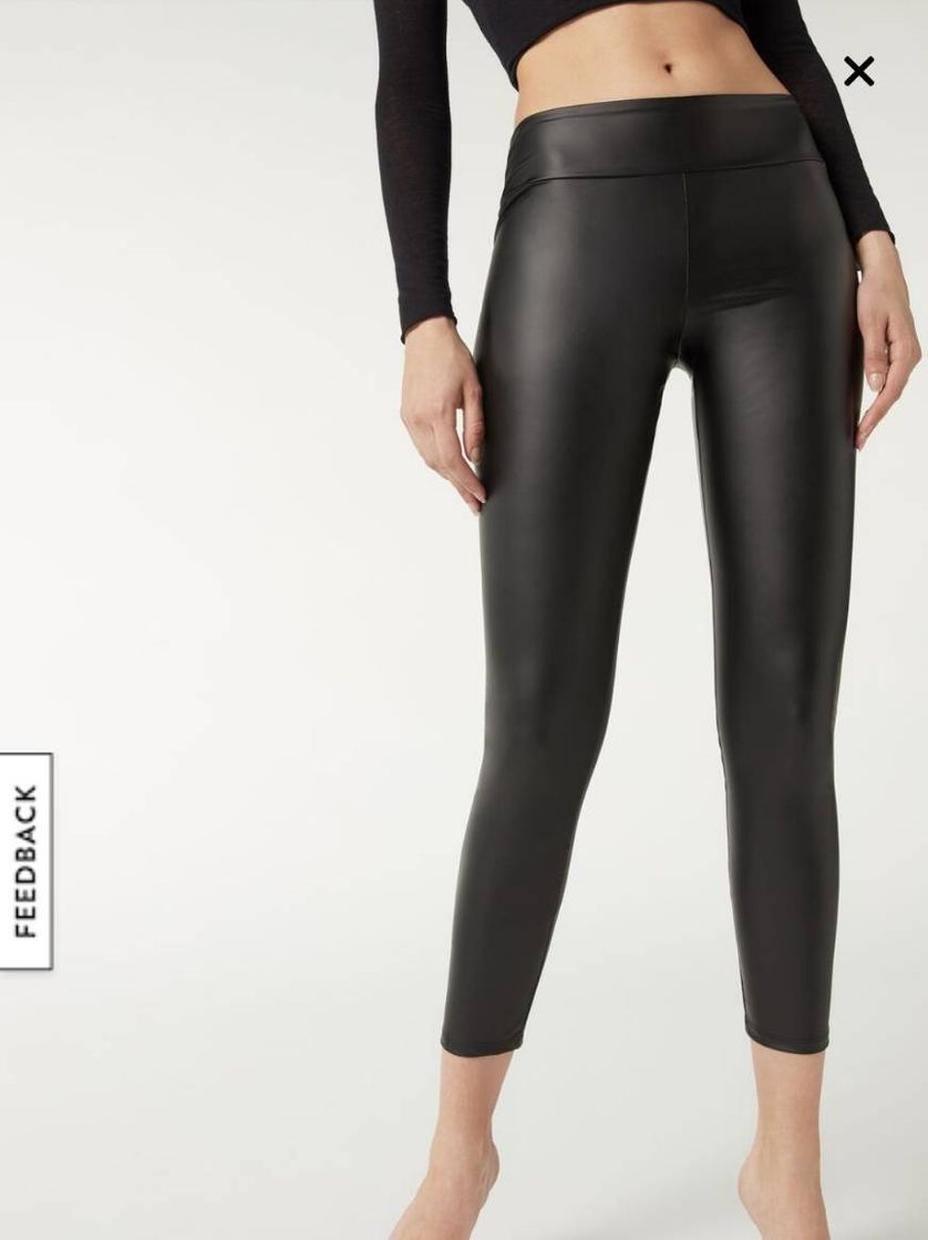 Moda Leggings Efecto Piel