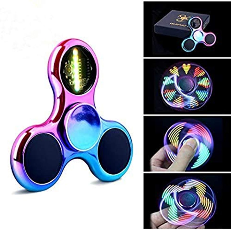 Productos Fidget Spinner Spinner de Mano Quimat con LED Se encienden Juguetes para