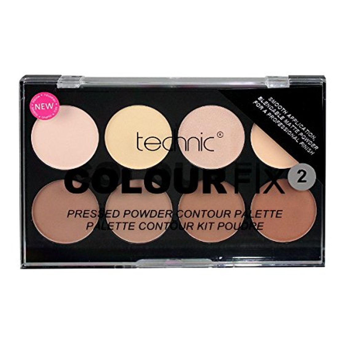 Beauty Technic Color Fix 2 - Paleta para contorno de polvos compactos