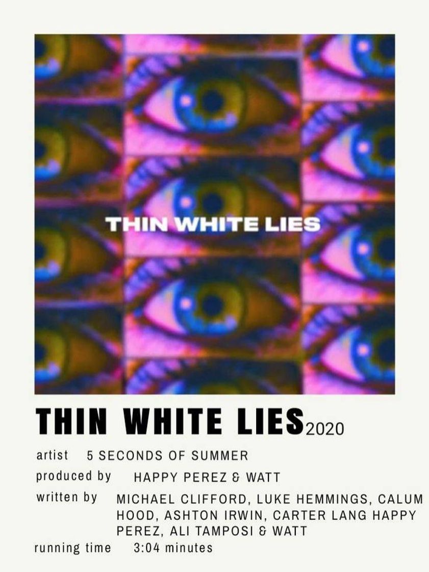 Music Thin White Lies