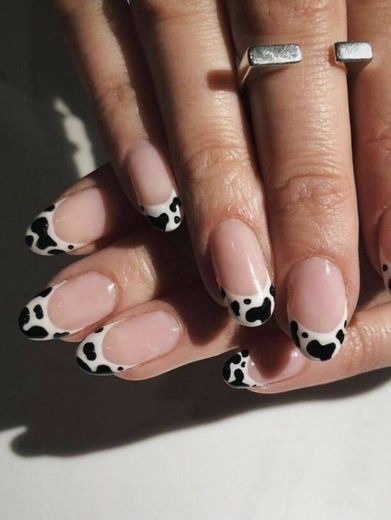 cow print nail