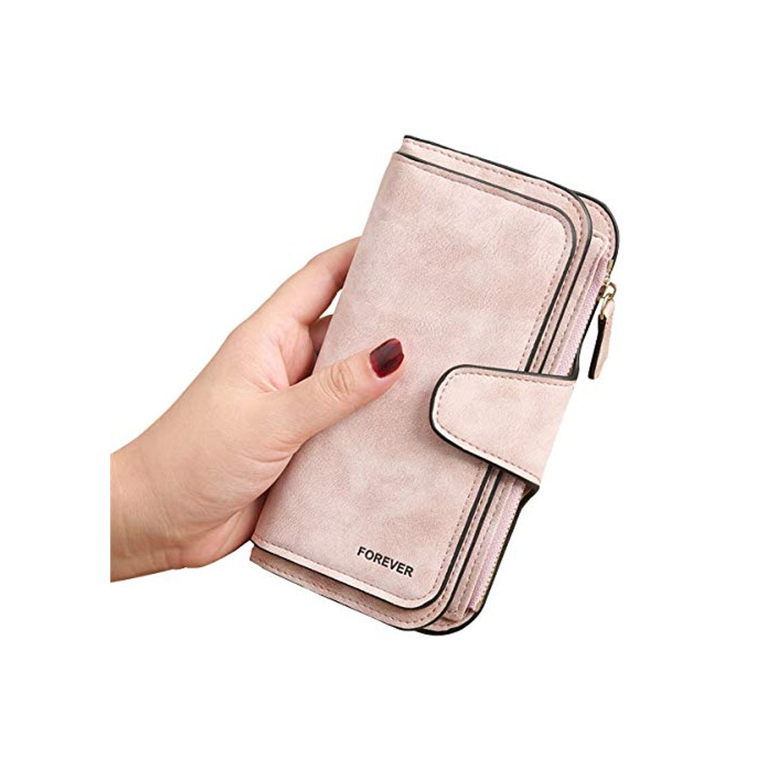 Product Gran Capacidad Cartera de Cuero de Mujer, Bloqueo RFID Monedero de Piel