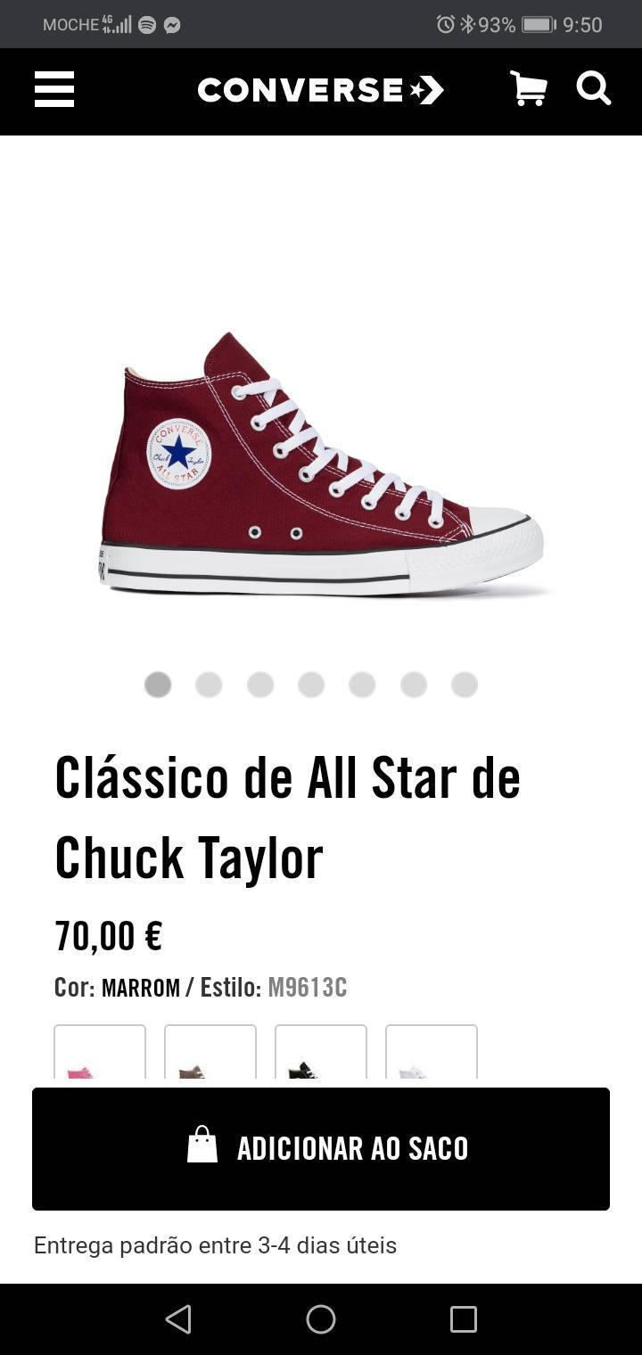 Fashion Clássico de All Star de Chuck Taylor

