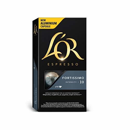 L'Or Espresso Café Fortissimo Intensidad 10 - 50 cápsulas de aluminio compatibles