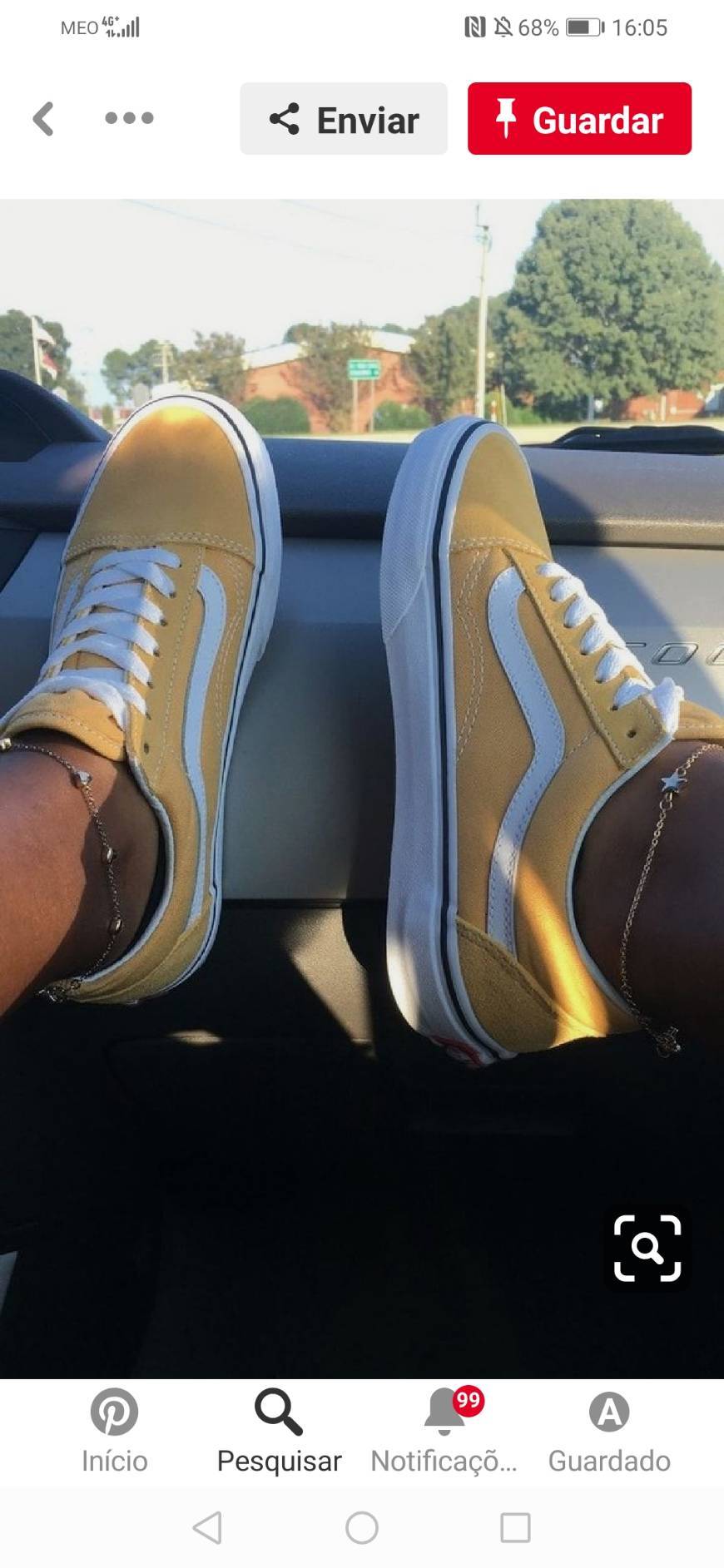 Fashion Vans old skool amarelos 💛