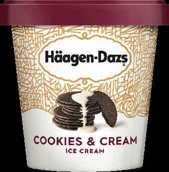 Häagen-Dazs Cookies and  Cream Ice Cream