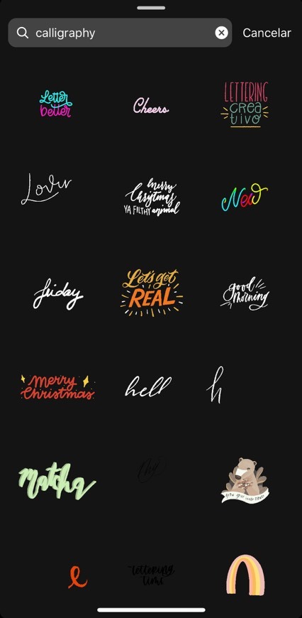 Moda calligraphy 