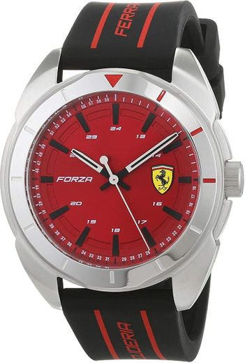 Scuderia Ferrari Reloj Analógico para Hombre de Cuarzo con Correa en Silicona