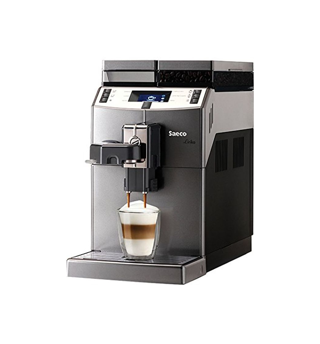 Social Saeco Lirika OTC Independiente 2.5L Negro, Gris, Metálico - Cafetera