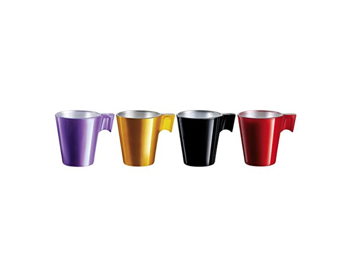 Social Luminarc Set 4 Tazas 8 cl Colores Surtidos Flashy Expresso