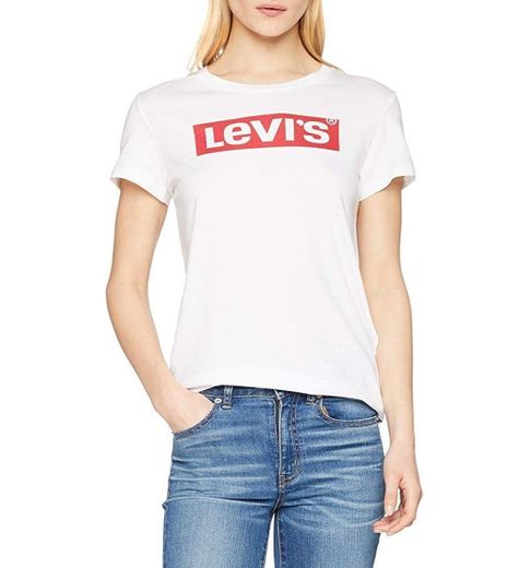 Levi's The Perfect Tee, Camiseta, Mujer, Blanco