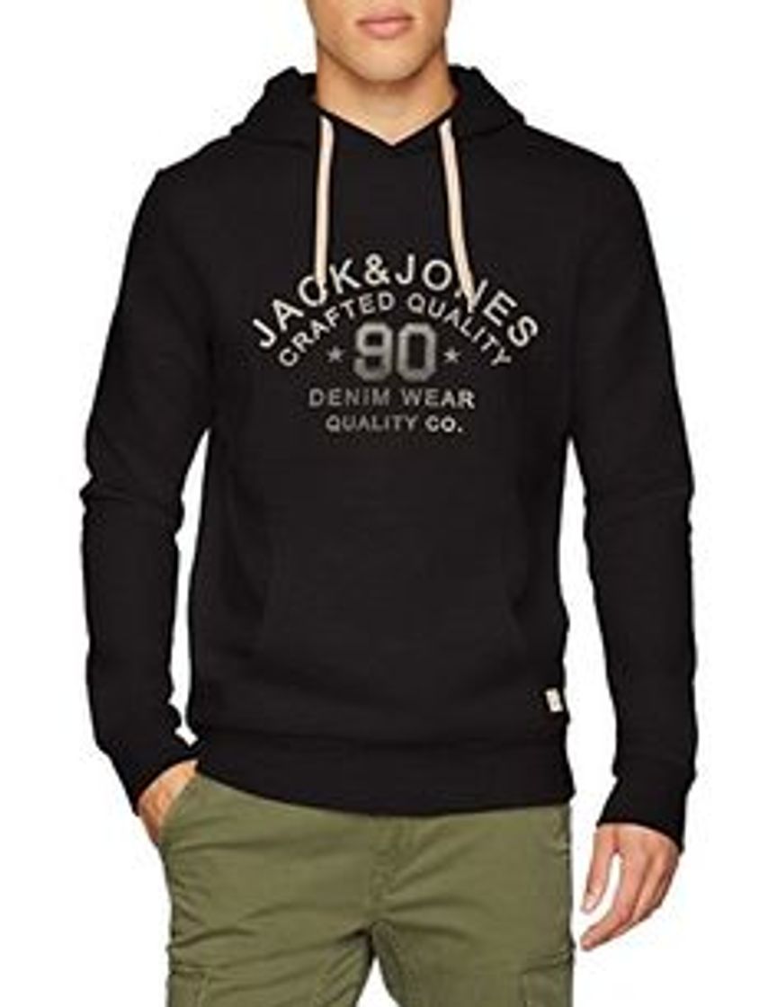 Fashion JACK & JONES Jjecorp Logo Sweat Hood Noos Capucha, Azul