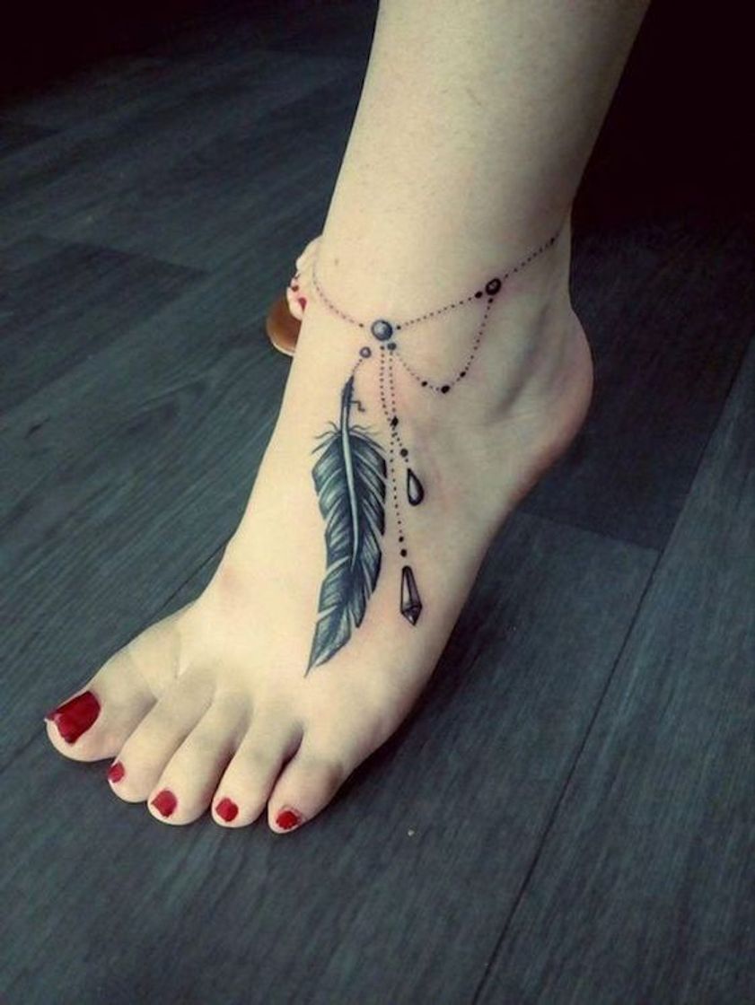 Social Tatuagem no pé 