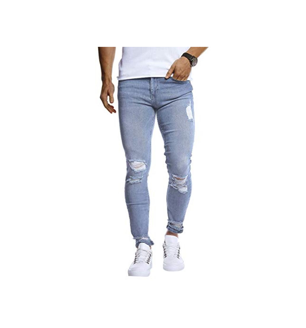 Producto Pantalones para Hombres Denim Summer Men Men Slim Moda Biker Zipper Denim