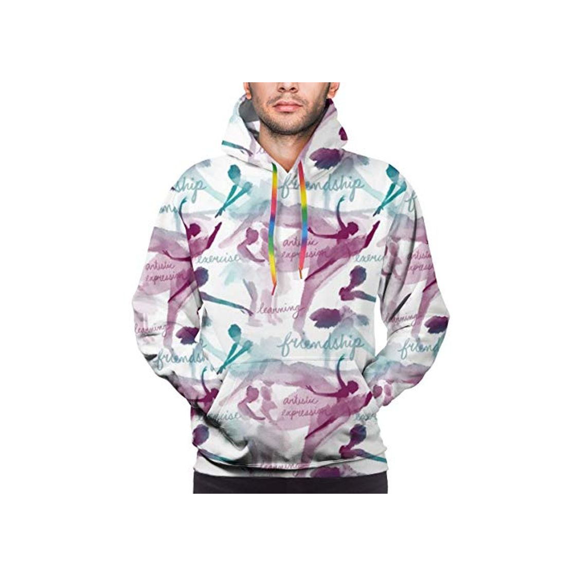Social 3D Printed Ballet Class Custom Men's Sweatshirt Hoodie Hooded