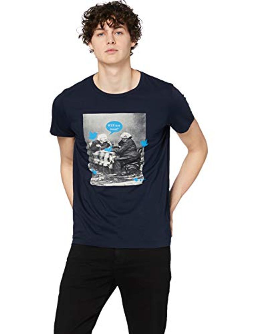 Social BOSS Totally 1 10139980 Camiseta, Azul